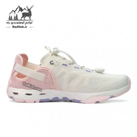 کفش صندل زنانه هومتو مدل 640717B-12 رنگ سفید/صورتی روشن