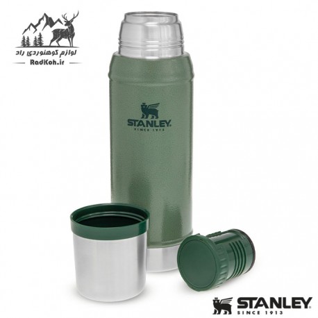 	فلاسک 750 میلی لیتری کلاسیک استنلی مدل Classic Bottle 0.75 L رنگ سبز