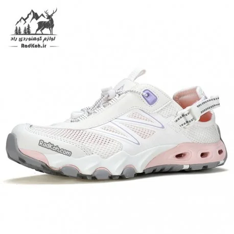 کفش صندل آبنوردی زنانه هامتو مدل 660958B-1 رنگ سفید/صورتی روشن