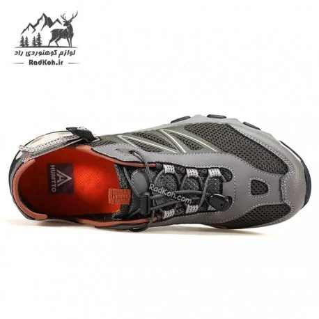 کفش صندل آبنوردی مردانه هامتو مدل 660958A-2 رنگ طوسی/سبز