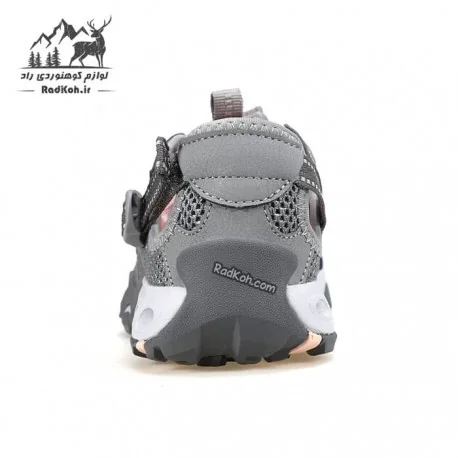 صندل زنانه هامتو مدل 660958B-4 رنگ خاکستری/صورتی روشن