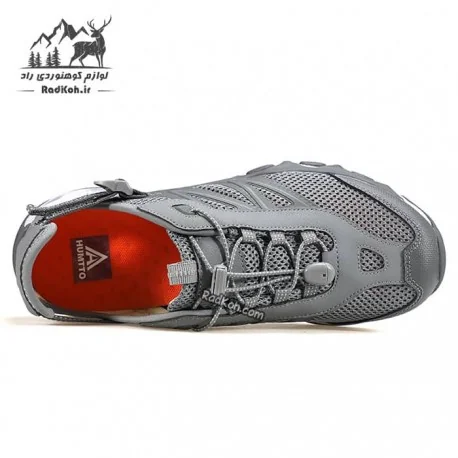 صندل مردانه هامتو مدل 660958A-3 رنگ خاکستری