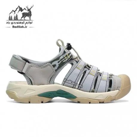 صندل هومتو زنانه مدل 710445B-21 رنگ طوسی/سبز تیره