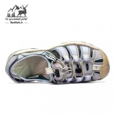 صندل زنانه هامتو مدل 710445B-21 رنگ طوسی/سبز تیره