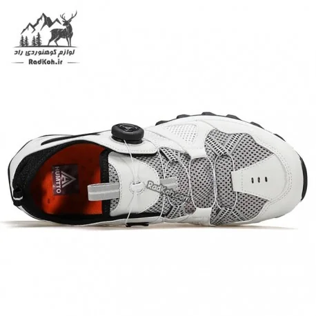 کفش طبیعت گردی مردانه هامتو مدل 660906A-1 رنگ سفید/مشکی