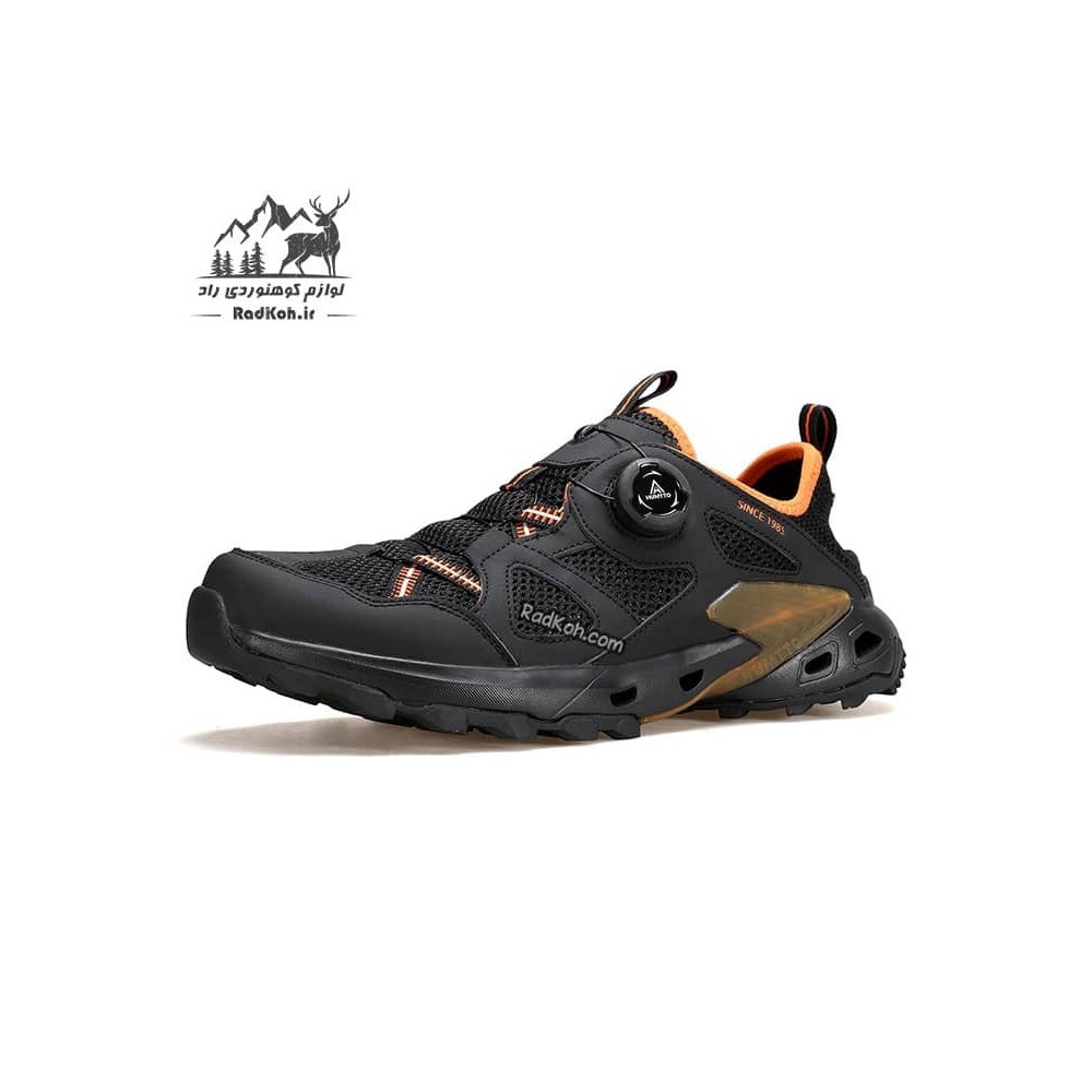 کفش مردانه هومتو مدل 660906A-3 رنگ مشکی/نارنجی