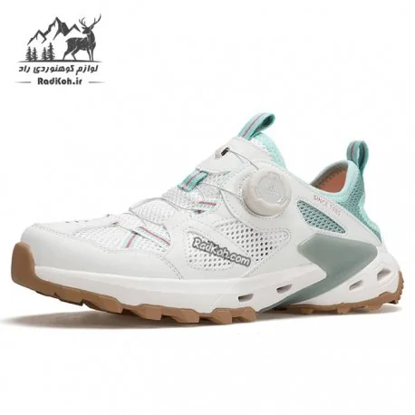 کفش پیاده روی زنانه هامتو مدل 660906B-3 رنگ سفید/سبز