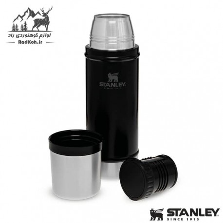 مشخصات فلاسک استنلی 470 میلی لیتری کلاسیک مدل Classic Bottle 0.47 L رنگ مشکی