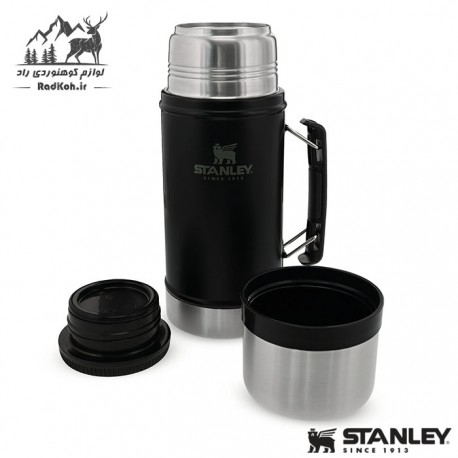 فلاسک غذا استنلی مدل Classic Food Jar 0.94 L رنگ مشکی