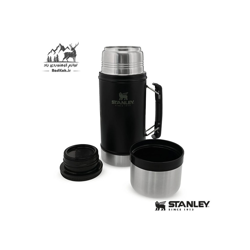 فلاسک غذا استنلی مدل Classic Food Jar 0.94 L رنگ مشکی