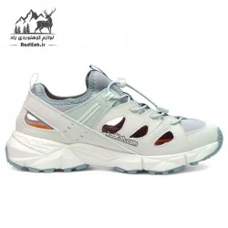 صندل زنانه هامتو مدل 360548B-3 رنگ کرم(بژ)/سبز روشن