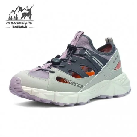 کفش صندل تابستانی زنانه هامتو مدل 360548B-6 رنگ طوسی/یاسی