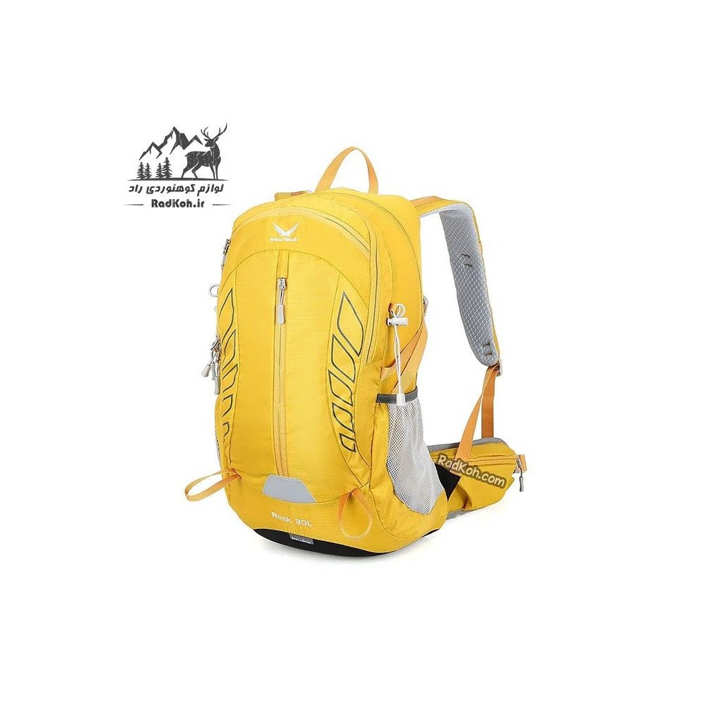 کوله پشتی کوهنوردی 30 لیتر اسنوهاک مدل ROCK کد SN-B3120 رنگ زرد