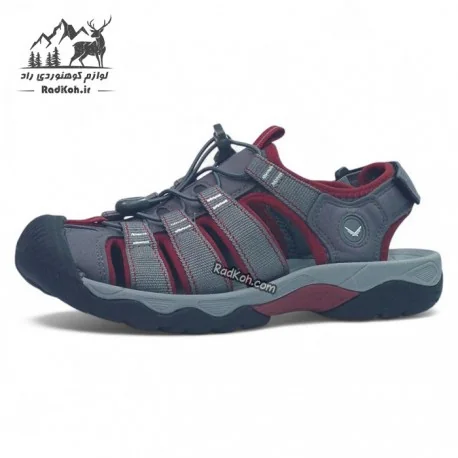 صندل جلو بسته اسنوهاک زنانه مدل SN-S1278W-4 رنگ خاکستری/زرشکی