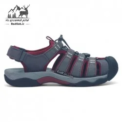 صندل پیاده روی اسنوهاک زنانه مدل SN-S1278W-4 رنگ خاکستری/زرشکی
