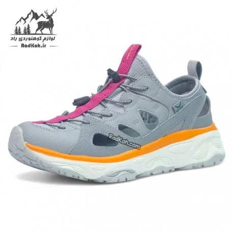 صندل جلو بسته اسنوهاک زنانه مدل SN-S1265W-5 رنگ طوسی/نارنجی