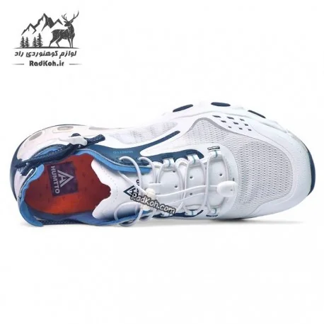 کفش صندل طبیعت گردی هامتو زنانه مدل 660893B-7 رنگ سفید/سرمه ای