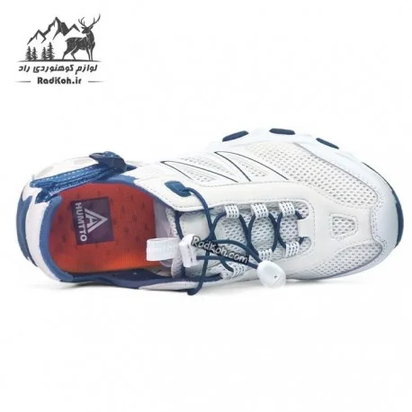 کفش صندل زنانه هامتو مدل 660958B-9 رنگ سفید/سرمه ای