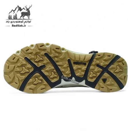 کفش صندل هومتو مردانه مدل 660958A-8 رنگ خاکستری تیره/کرم(بژ)