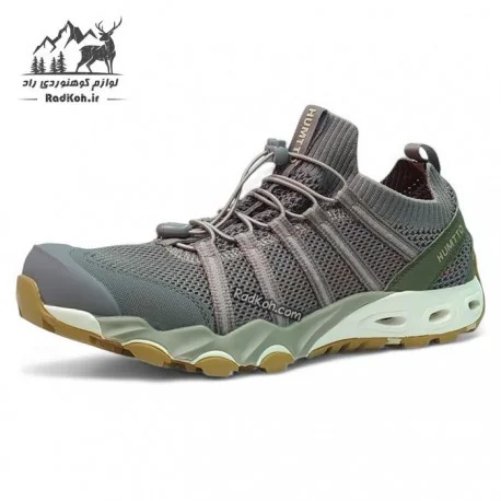 کفش پیاده روی مردانه هامتو مدل 888651A-6 رنگ طوسی/سبز