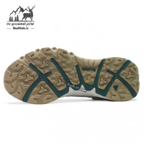 کفش صندل زنانه هامتو مدل 660893B-9 رنگ کرم(بژ)/سبز