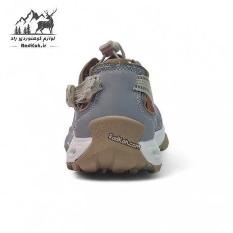 کفش صندل پیاده روی مردانه هامتو مدل 660893A-6 رنگ طوسی/سبز