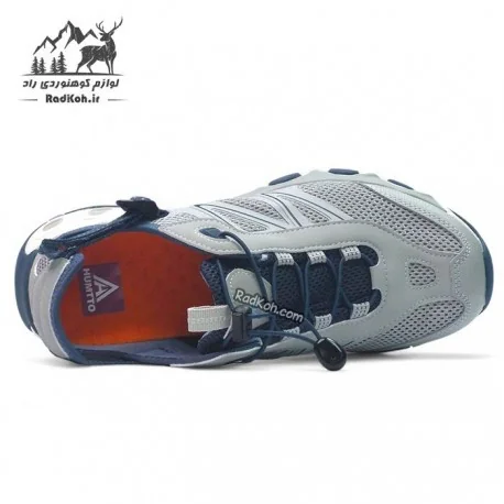کفش صندل پیاده روی مردانه هامتو مدل 660958A-10 رنگ طوسی/سرمه ای
