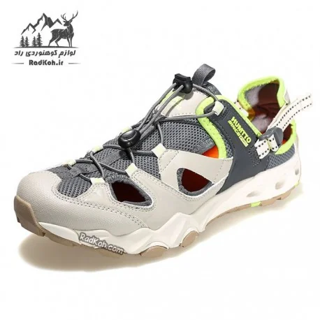 کفش زنانه هامتو مدل 630261B-15 رنگ خاکستری تیره/کرم(بژ)