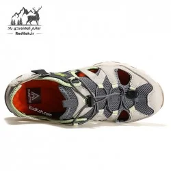 کفش صندل هومتو زنانه مدل 630261B-15 رنگ خاکستری تیره/کرم(بژ)