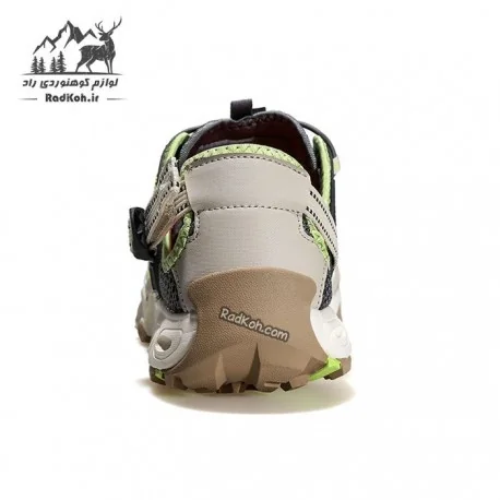 صندل زنانه هامتو مدل 630261B-15 رنگ خاکستری تیره/کرم(بژ)