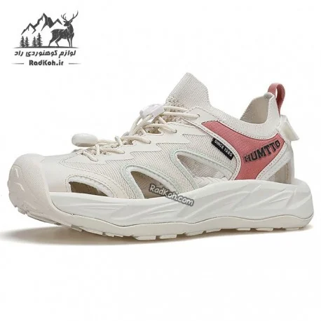 صندل پیاده روی زنانه هامتو مدل 760763B-4 رنگ سفید/صورتی