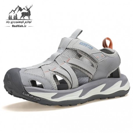 صندل هامتو زنانه مدل 740977B-9 رنگ طوسی روشن