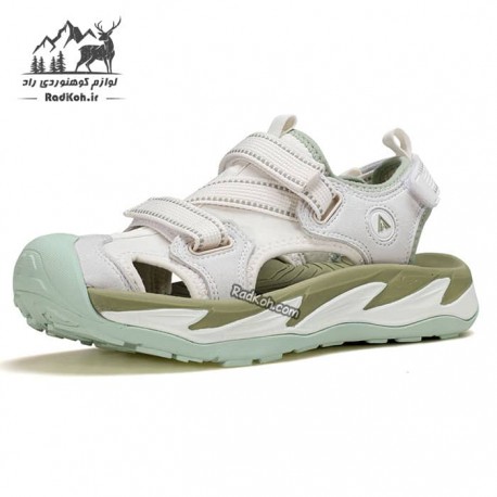 صندل هامتو زنانه مدل 760393B-2 رنگ کرم(بژ)/سبز