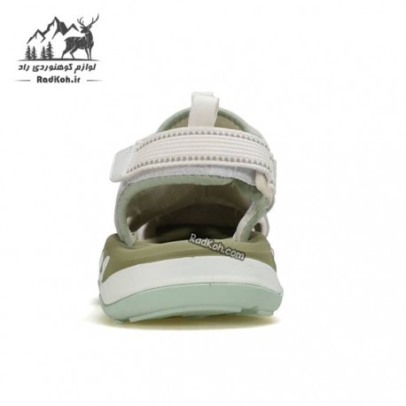 صندل جلو بسته زنانه هومتو مدل 760393B-2 رنگ کرم(بژ)/سبز