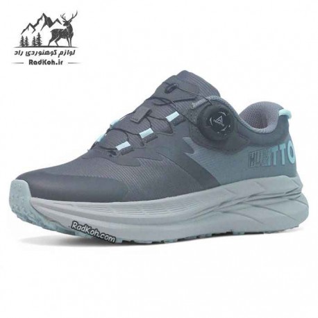 کفش ورزشی زنانه هامتو مدل 350446B-2 بند دیسکی رنگ خاکستری تیره