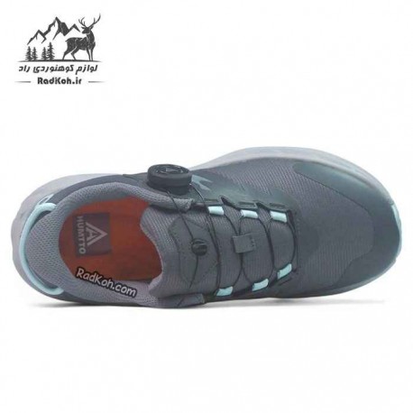 کفش رانینگ زنانه هامتو مدل 350446B-2 بند دیسکی رنگ خاکستری تیره