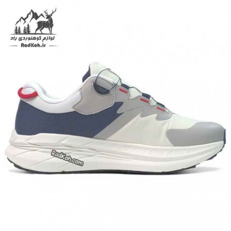 کفش دویدن زنانه هامتو مدل 350446B-3 بند دیسکی رنگ سفید/سرمه ای