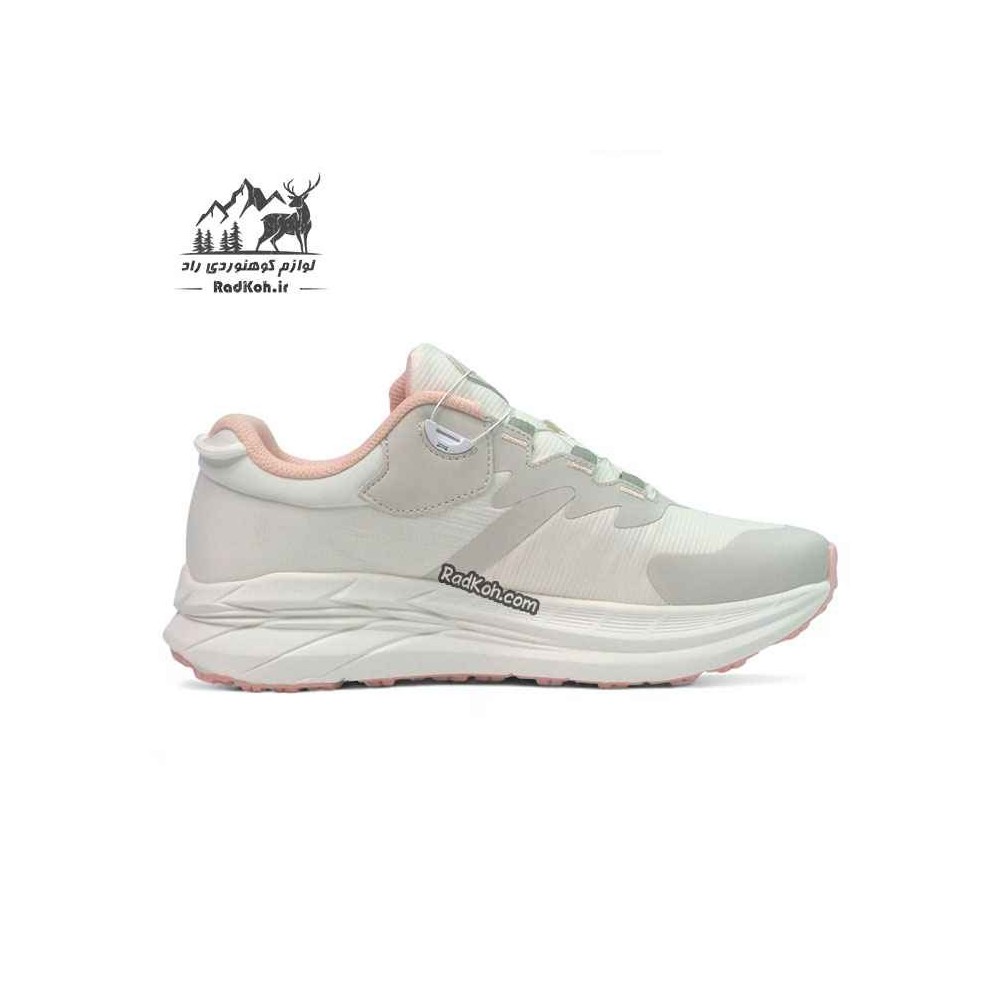 کفش پیاده روی زنانه هامتو مدل 350446B-5 بند دیسکی رنگ کرم(بژ)/صورتی