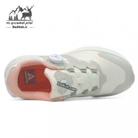 کفش هامتو زنانه مدل 350446B-5 بند دیسکی رنگ کرم(بژ)/صورتی