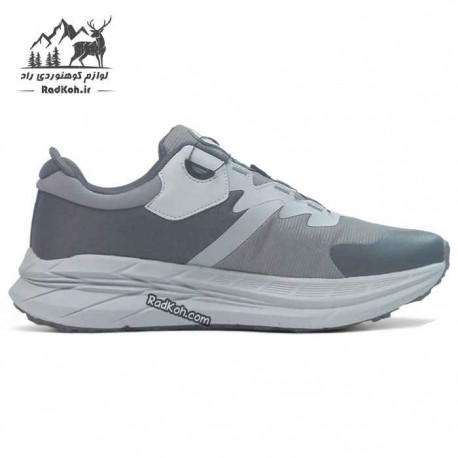 کفش هامتو مردانه مدل 350446A-2 بند دیسکی رنگ طوسی/خاکستری