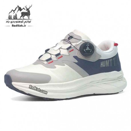 کفش هامتو مردانه مدل 350446A-3 بند دیسکی رنگ سفید/سرمه ای