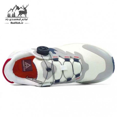 کفش هامتو مردانه مدل 350446A-3 بند دیسکی رنگ سفید/سرمه ای