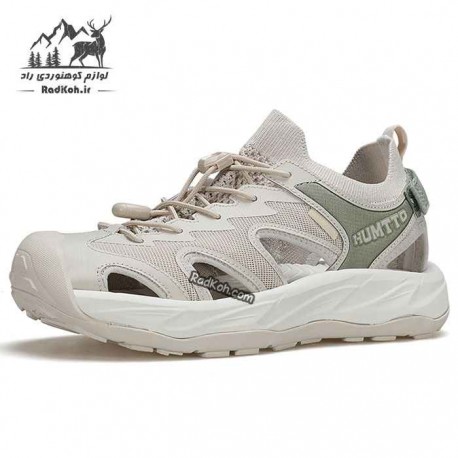 صندل هامتو زنانه مدل 760763B-2 رنگ کرم(بژ)/سبز