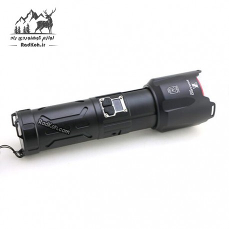 چراغ قوه طبیعت گردی زوم دار زینگارو کد 1-2406 رنگ مشکی