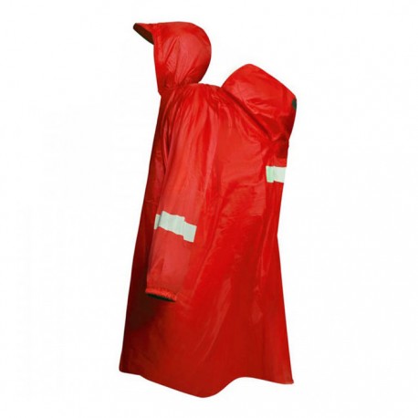 پانچو آستین دار کله گاوی کد 2-87556 رنگ قرمز