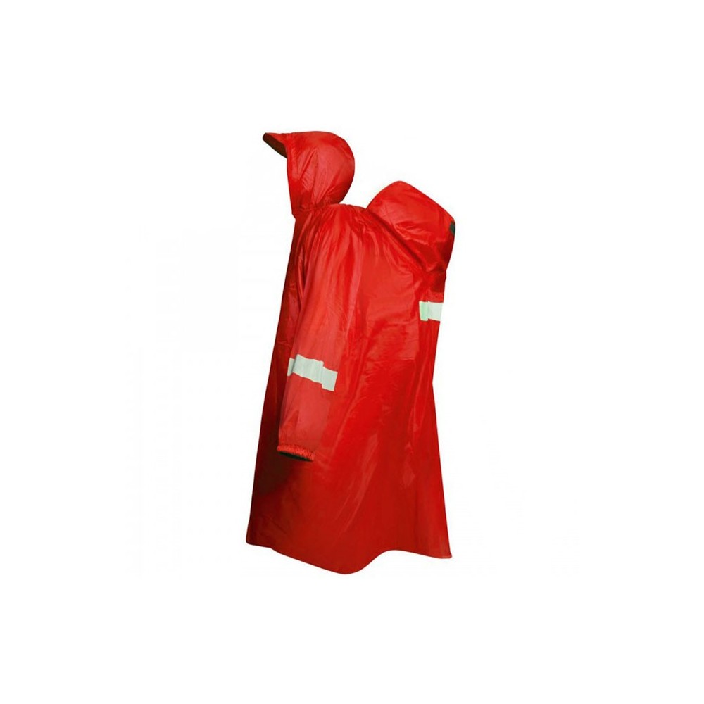 پانچو آستین دار کله گاوی کد 2-87556 رنگ قرمز