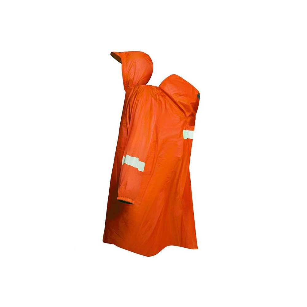 پانچو آستین دار کله گاوی کد 5-87556 رنگ نارنجی