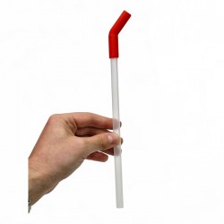 نی پلاستیکی ضخیم نوشیدنی کد 2-25487 رنگ قرمز