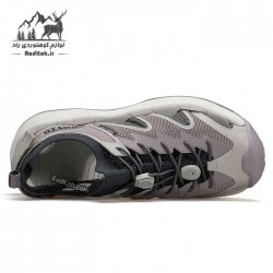 صندل جلو بسته هامتو زنانه مدل 760763B-3 رنگ طوسی/یاسی