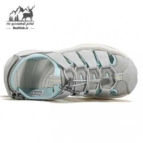 صندل زنانه هامتو 760289B-5 رنگ طوسی/آبی یخی با زیره ضد لغزش، انتخاب عالی